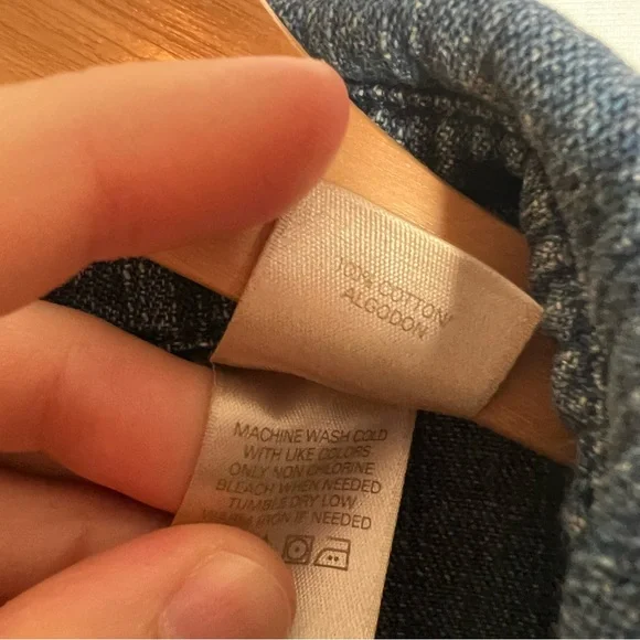 JH Collectibles Full Zip Women’s Denim Draped Ruffle Jacket Blue Size 10 Cotton - Picture 7 of 7